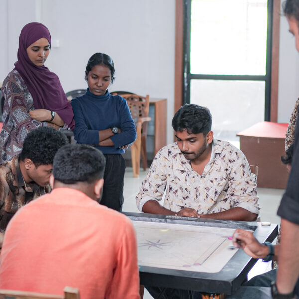 Logistics students learning practical operations in Kochi